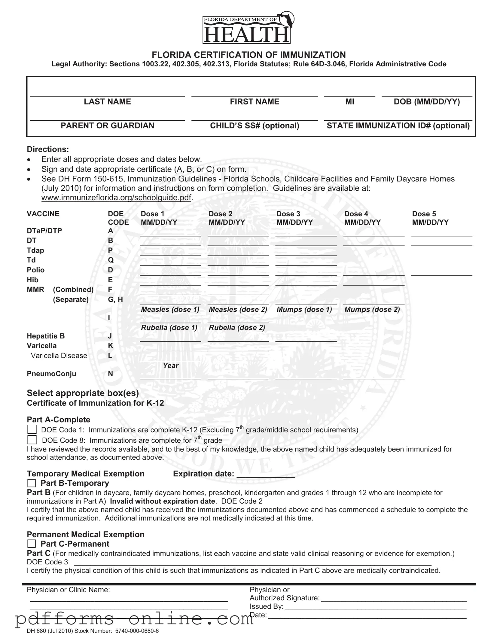 Blank 680 Template