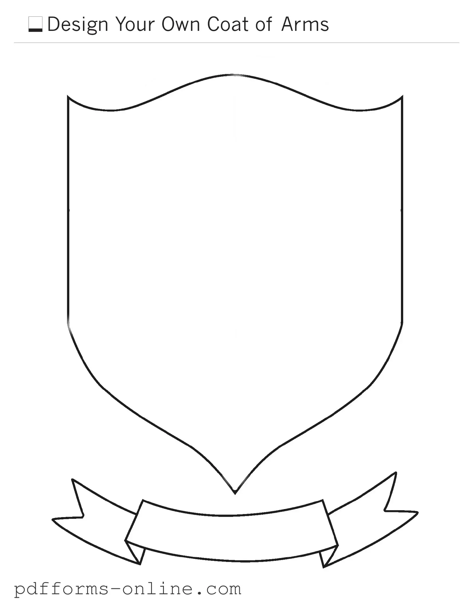 Blank Coat Of Arms Template