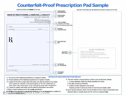 Blank Prescription Pad Template
