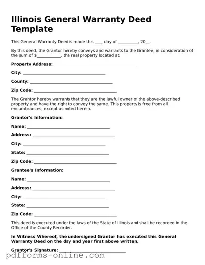Valid Illinois Deed Template