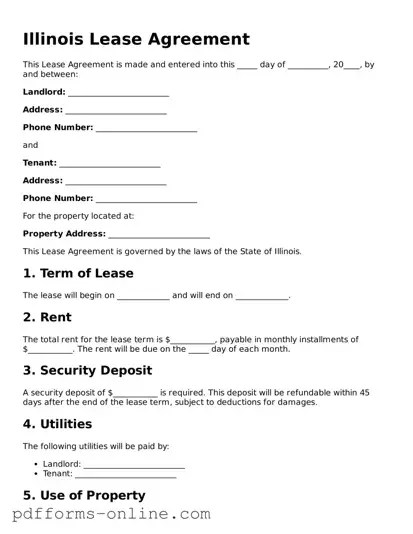 Valid Illinois Lease Agreement Template