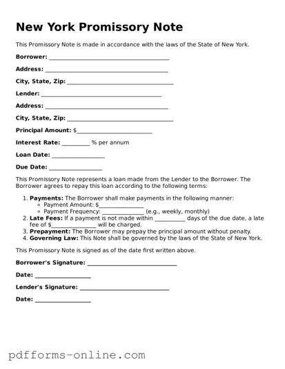 Valid New York Promissory Note Template